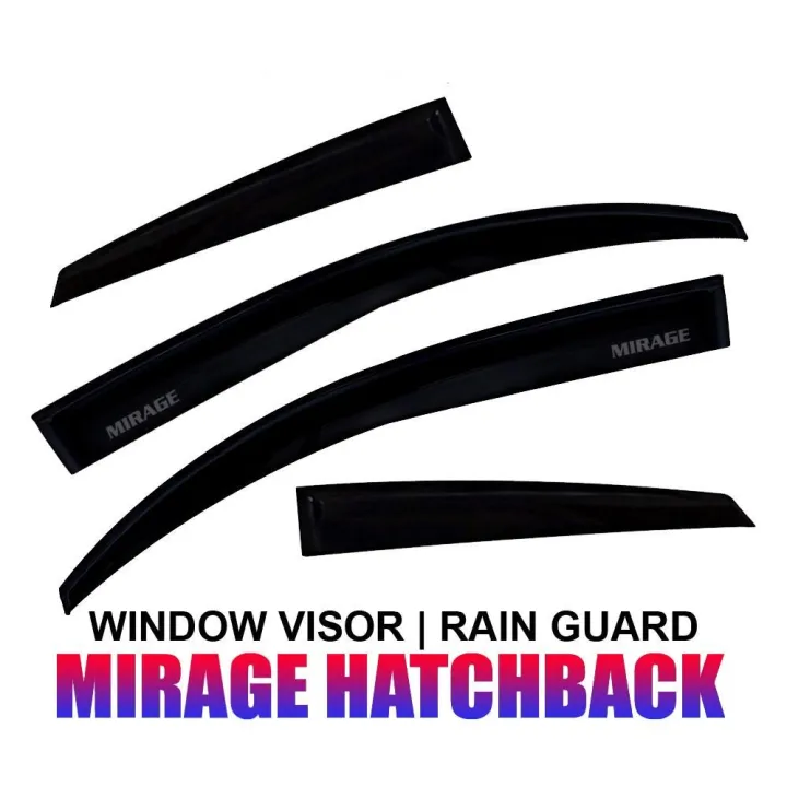 Rain Visor for Mitsubishi Mirage Hatchback Lazada PH