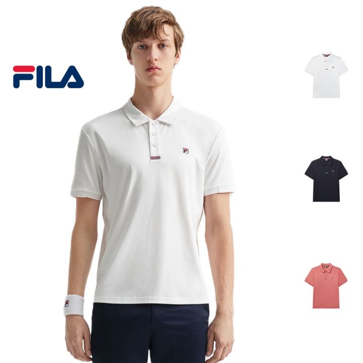 online-exclusive-mens-fila-embroidered-f-logo-side-split-cotton-polo-shirt