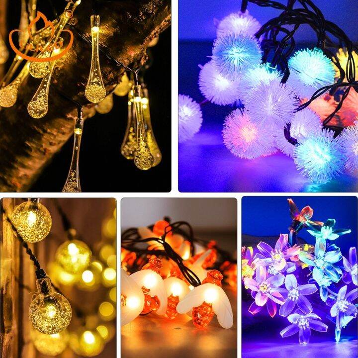 LiLi Led Solar crystal string lights 20LED/5M Outdoor Waterproof Bee ...