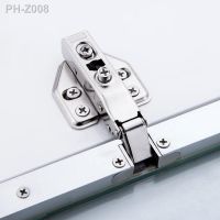 Aluminum Frame Glass Door Hinge for Bathroom Kitchen Wine Cupboard Shoe Cabinet Wardrobe Bookcase Display Furniture Door Hinges