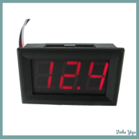 Jizha DC 0-30V 3สายไฟ LED Digital Display PANEL volt Meter แรงดันไฟฟ้ารถมอเตอร์