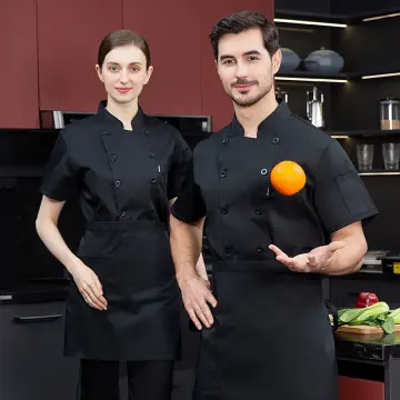 Pastry Chef Uniform Restaurant Professional Clothes Cooking Waiter Coat  Outfit Kitchen Work Jackets Cook Wear Solid Color 2022