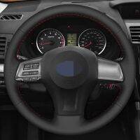 【YF】 Black Faux Leather Car Steering Wheel Cover For Subaru Forester Impreza Legacy Outback 2012-2014 XV Crosstrek 2013 2014 2015