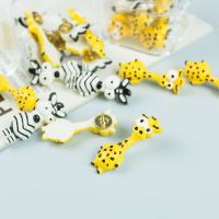 6 pcs Push Pins Zebra giraffe Thumb Thumbtack Board Pins Drawing Photo Wall Studs Office School Supplies