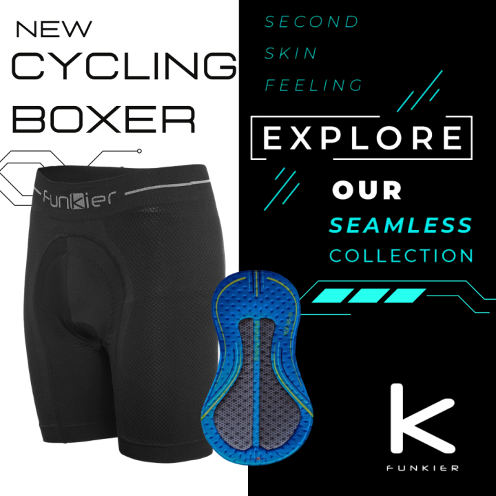 ผ่อน-0-กางเกงจักรยานเเบบ-boxer-funkier-seamless-ไร้รอยต่อ-เป้าโปร-รุ่นใหม่ล่าสุดปี-2022