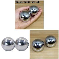 2pcs Fitness Iron Ball Chrome-plated Solid Hollow Hand Revolving Massage Health Ball Chinese Health Care Exercise Fitness Whs