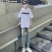 Mens Ripped Skinny กางเกงยีนส์ Slim Fit Hole กางเกงดินสอ Casual Biker กางเกง Streetwear คุณภาพสูง Denim Man เสื้อผ้า Cargo Pants