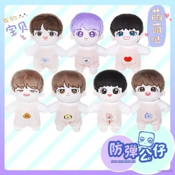 20CM KPOP BTS BT21 Plush Toy Pillow Bangtans Boys JIMIN JIN SUGA JUNGKOOK  RM J-HOPE V Stuffed Standing Doll for ARMY