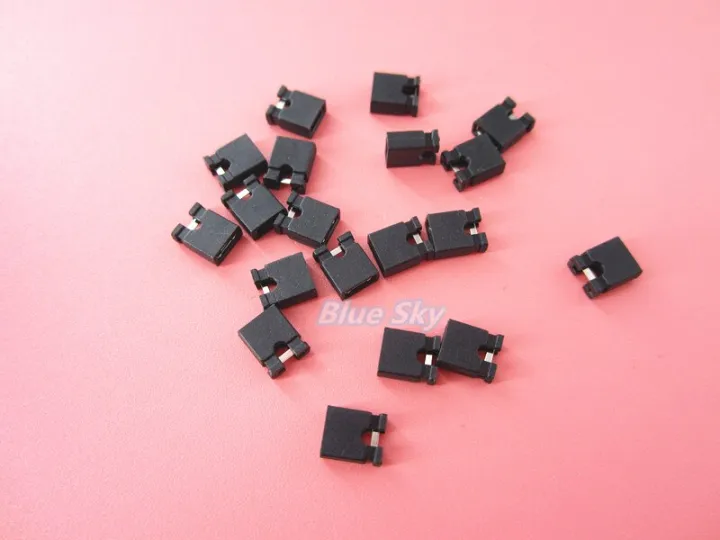 1000pcs 2.54mm Standard Circuit Board Jumper Cap (black) Lazada PH