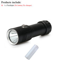 100m underwater flashlights lamp scuba led torch flashlight rechargeable 26650or18650 battery cree xm l2 waterproof 5000 lumens