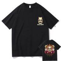 Kaus Pria Anime Jojo Bizarre Adventure T-Shirt Manga Killer Queen Tato Cetak Pria Katun Murni Mode Uniseks Kaus Longgar S-4XL-5XL-6XL