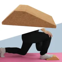 「nebulia shop」Cork Squat Wedge Yoga Block Slant Board Non Slip Squat Ramp น้ำหนักเบาสำหรับยิมยืดยกน้ำหนักออกกำลังกายกีฬาในร่ม