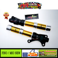 กระบอกโช๊คหน้า สีทอง สำหรับ FINO คาร์บู / MIO115 NEW ยี่ห้อ 7SPEED