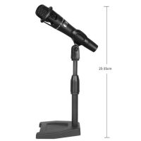 Adjustable Desktop Microphone Stand Portable Table Stand Mic Stand Microphone Clip Holder For Podcasts Singing Live Streaming