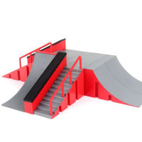 Finger Skateboards Skate Ramp Parts Set Toy Finger Bike Fingers Training Sport Fingerboard Toys Skate Park Ramp Toy for Children