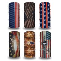 hjk☄  US and Stripes /United States Flags Bandanas Face Cover Hiking Headscarves Motorcycle Neck Gaiter