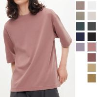 UNIQLO ของแท้ เสื้อยืด AIRism คอตตอน คอกลม แขนสั้น ทรงหลวม Collection Uniqlo U/Uniqlo U AIRism Cotton Crew Neck Oversized Half Sleeve T-Shirt