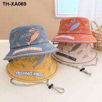 New fisherman hat children han edition letter basin shading sun outdoor leisure caps K513 spring/summer day