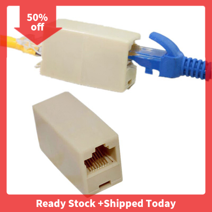 pheebss-10ชิ้น-rj45ตัวเมีย-ตัวเมียขั้วต่อเชื่อมเคเบิลเครือข่ายอีเทอร์เน็ตแลนใหม่