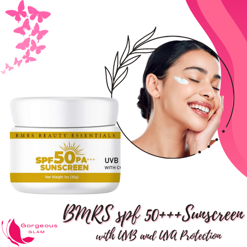 BMRS SPF 50 pa+++ Sunscreen UVB and UVA Protection Sunscreen with
