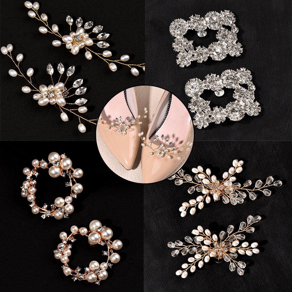 Shoe Buckle Pearl Shoes Clip Charms Wedding Shoes Decorative Accessories For Women 