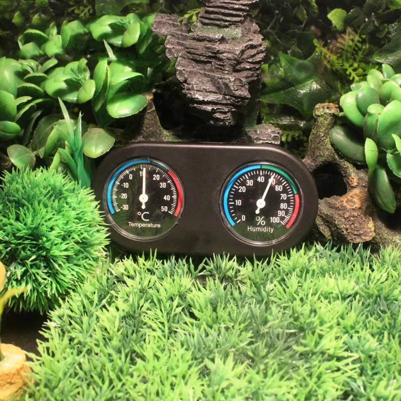 1 PC Reptile Terrarium Thermometer Hygrometer Digital Display Pet Rearing  Box Reptiles Tank Thermometer Hygrometer with Suction Cup