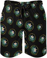 Coat of Arms of El Salvador Mens Swim Trunks Quick Dry Beach Pants Board Shorts Bathing Suits with Mesh Lining and Pockets