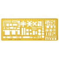 Professional Architectural Template Ruler Drawings Stencil Measuring Tool Supply AUG-23A Food Storage  Dispensers