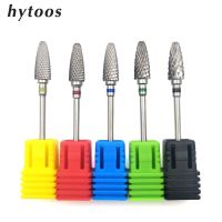 HYTOOS 5 Size Tungsten Carbide Nail Drill Bit Rotary Manicure Cutters Bits For Manicure Drill Accessories Gel Removal