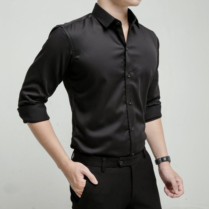Áo Sơ mi đen trắng dài tay nam nữ chất đẹp cực dễ phối đồ  Shopee Việt Nam