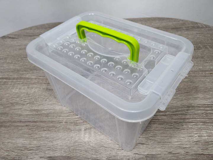SALE transparent cute storage box 21x15x13 cm / EXTRA SALE / 4 liters
