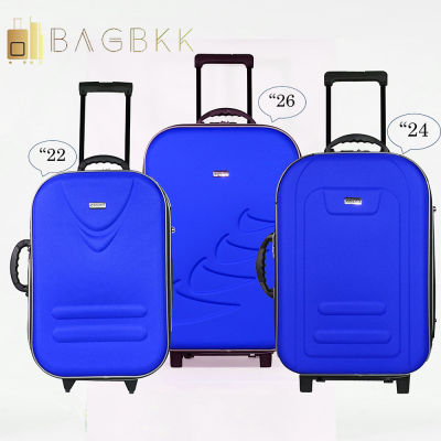 BAG BKK Luggage Cando กระเป๋าเดินทาง กระเป๋าล้อลากหน้าโฟมขนาด แบบซิปขยาย 2 ล้อด้านหลัง 22 นิ้ว 24 นิ้ว 26 นิ้ว รหัสล๊อค Code F2121 รุ่น Fulfill(blue)