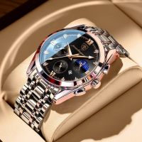 （A Decent035）POEDAGAR Fashion Enginemale ClockMens Wristwatch FashionLuminousWatch