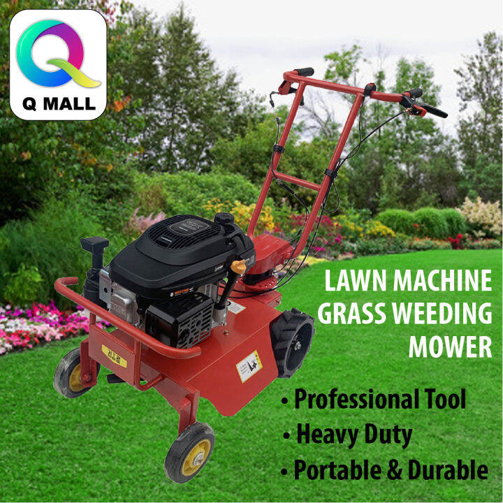 PETROL DRIVEN ADJUSTABLE HANDLE ARMREST LAWN MACHINE HAND SELF