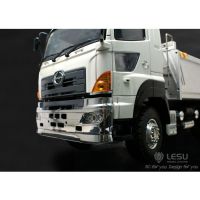 1/14 Lesu กันชนหน้า Hino S700 ชุบโครเมี่ยม สำหรับรถบังคับ 1/14 รถบรรทุก DIY