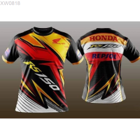 tshirt (สต็อกเพียงพอ) 2023 NEW rs150 Fashion honda mens special editionคุณภาพสูง size:S-5XL