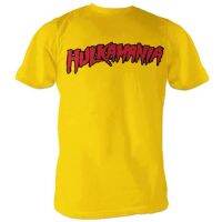 Wrestling Wwe Hulkamania Gold Costume Tee 100% Cotton Men T-Shirt Fathers Day birthday gift