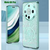 กรอบเคลือบกลไกเคสสำหรับหัวเหว่ย Mate 60 Mate 60 Pro ที่ครอบปกป้องกล้องแบบแข็ง Casing PC โปร่งใส