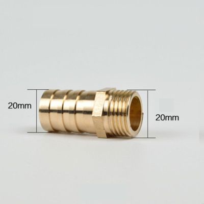 DN15 G 1/2 quot; BSP Male Thread Brass 20mm Hose Barb Tail Pipe Fitting CouplingConnector Joint Adapter