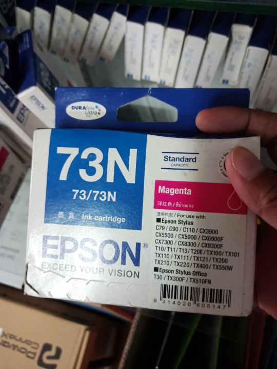 หมึก-epson-73n-magenta-t105390-magenta-หมึกแท้-เป็นสินค้า-clearance-sale-ค่ะ