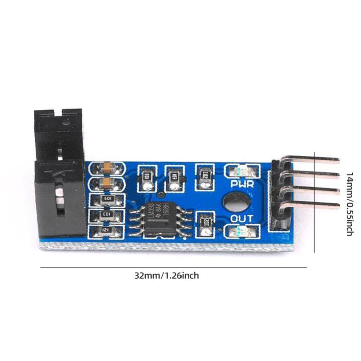สวิตโมดูลแบบมีเซ็นเซอร์วัดความเร็ว3-3v-5นิ้วเครื่องนับพัลส์4ขาโมดูลมอเตอร์-pcb-diy