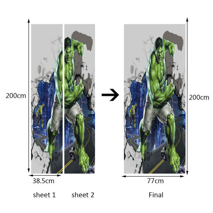hot-สร้างสรรค์-3d-สติกเกอร์ติดประตูตกแต่งใหม่สติกเกอร์มีกาวในตัวตกแต่งห้องนอนห้องนั่งเล่นสติ๊กเกอร์ติดผนังสติกเกอร์ติดประตูเย็บ-อุปทานข้ามพรมแดน