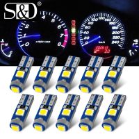 【CW】10Pcs Super Bright T5 LED W1.2W W3W Car Interior Light Auto Side Wedge Dashboard Gauge Instrument 12V Lamp Bulbs