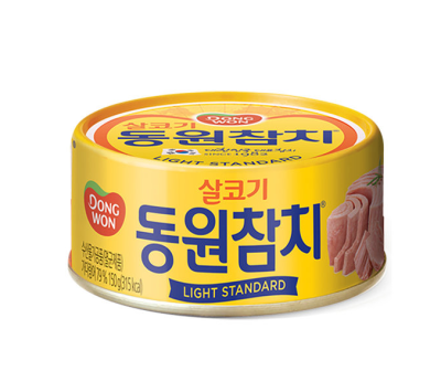 ทูน่ากระป๋องเกาหลี สูตรไลท์ dongwon light standard tuna 라이트스탠다드 참치 150g 100g