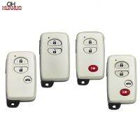 [More Suitable]2/3/4ปุ่มเปลี่ยน Remote Key Shell Case Fob สำหรับ Toyota Land Cruiser Prado 2010 2015พร้อม Uncut Insert Key