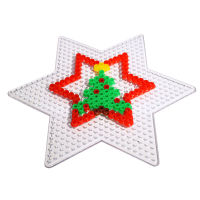 hama beads 5mm pegboards Hexagonal star pegboard craft fuse beads transparent 5mm perler beads template toy 3d puzzles