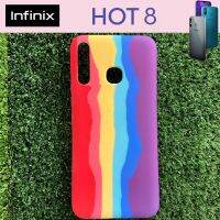 เคสโทรศัพท์ แบบยาง TPU หุ้มกันรอย ลายสายรุ้ง สำหรับ Infinix Hot 8