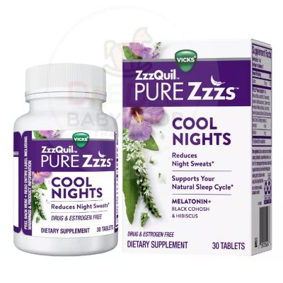 Vicks PURE Zzzs Cool Nights 30 Tablets