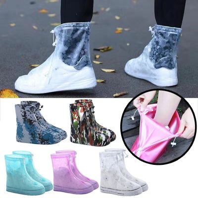 New Shoes Protectors Waterproof Shoes Covers Rain Boots Cover Boots Cover Non-slip Thicker Unisex Outdoor Silicone Shoe Covers Shoes Accessories