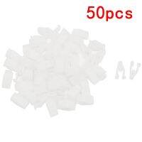 50pcs Plastic Auto Car Trim Instrument Panel Dashboard Plastic Fasteners White Rivets Fastener Clips Auto Interior Accessories